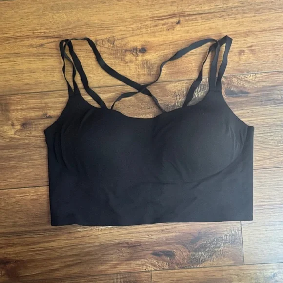 Offline by Aerie Black Strappy Bandeau Seamless - Picture 1 of 5